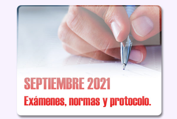 Exámenes septiembre 2021